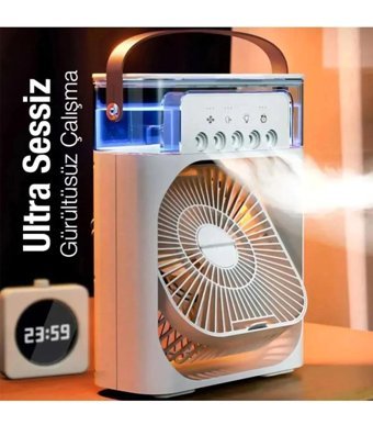Kitchen Time Mini Sessiz Masaüstü Buharlı Vantilatör