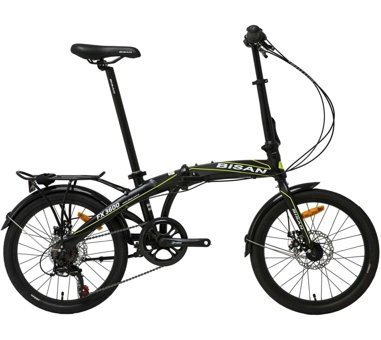 Bisan Fx 3600 Altus 20 Jant 8 Vites Katlanır Şehir Bisikleti Sarı-Siyah