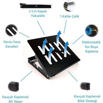 Newolexx Portatif Katlanabilir 18 İnç Laptop Soğutucu