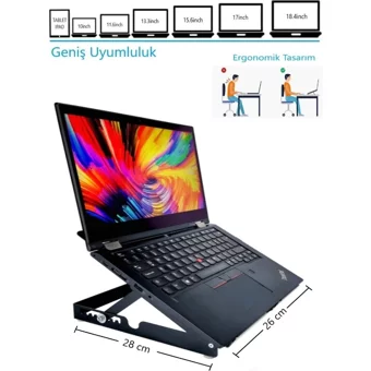 Newolexx Portatif Katlanabilir 18 İnç Laptop Soğutucu