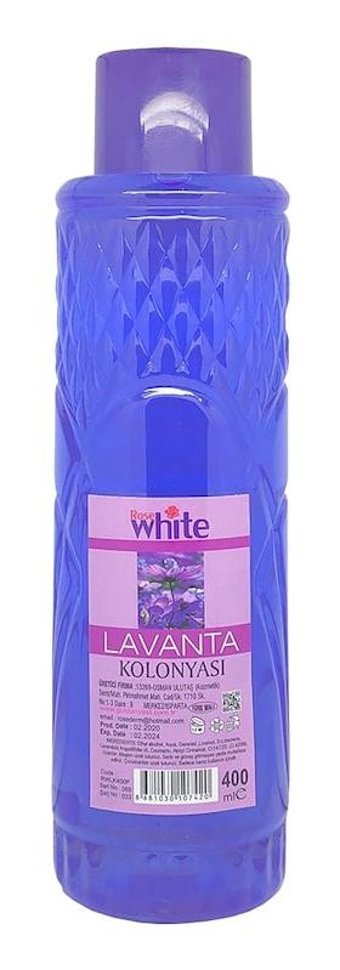 Rose White Pudralı Lavanta Pet Kolonya 400 ml