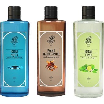 Rebul Aqua-Dark Spice-Lime Cam Kolonya 3x250 ml