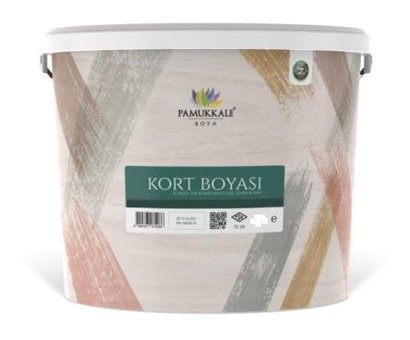 Pamukkale 7016 Silikonlu Tenis Kort Boyası 20 kg Antrasit Gri Ral
