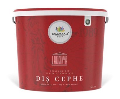 Pamukkale 7016 Laodikya Silikonlu Dış Cephe Boyası 15 lt Antrasit Gri Ral