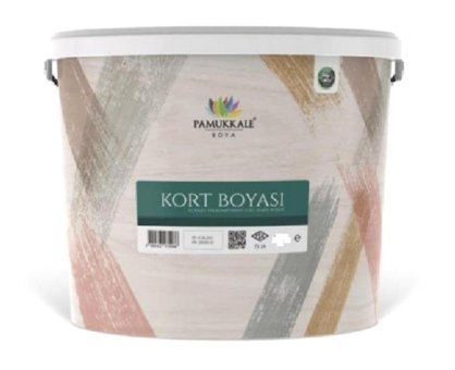 Pamukkale Silikonlu Tenis Kort Boyası 20 kg Beyaz