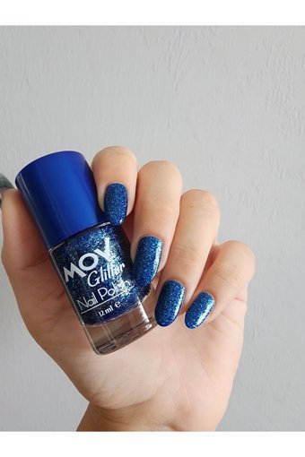 Mov Glitter No:6 Mavi Simli Oje