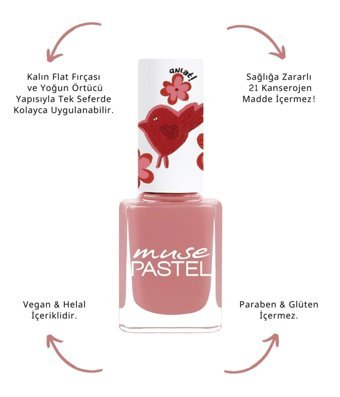 Pastel Muse 769 Pembe Parlak Oje
