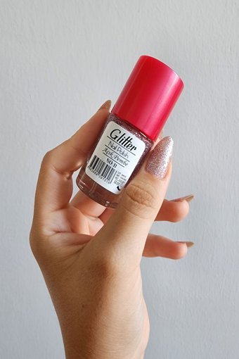 Mov Glitter No:11 Açık Pembe Simli Oje