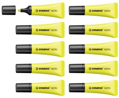 Stabilo 72/24 10'lu Neon Sarı Fosforlu Kalem Seti