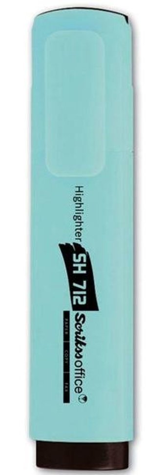 Scrikss SH712 12'li Pastel Turkuaz Fosforlu Kalem Seti