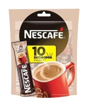 Nescafe 2'si 1 Arada Paket Granül Kahve 10x10 gr