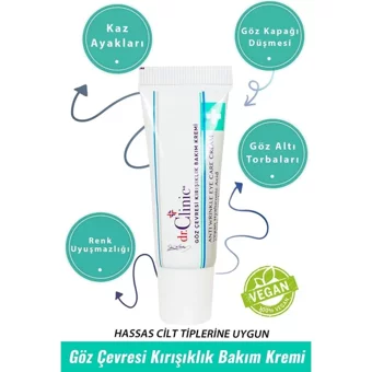 Dr. Clinic Clinic Tüm Ciltler için Göz Çevresi Krem Tüp 15 ml