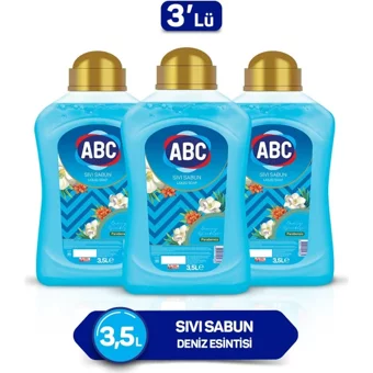 ABC Deniz Esintisi Nemlendiricili Parabensiz Köpük Sıvı Sabun 3.5 lt 3'lü