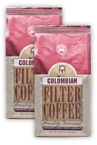 Mehmet Efendi Sade Kolombiya Arabica Öğütülmüş Filtre Kahve 2x250 gr