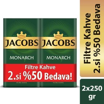 Jacobs Sade Brezilya Arabica Öğütülmüş Filtre Kahve 2x250 gr