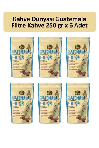 Kahve Dünyası Guatemala Arabica Öğütülmüş Filtre Kahve 6x250 gr