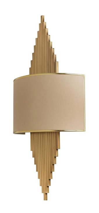 Lumexx Aslı Eskitme 82 Kumaş - Metal LED Aplik Altın