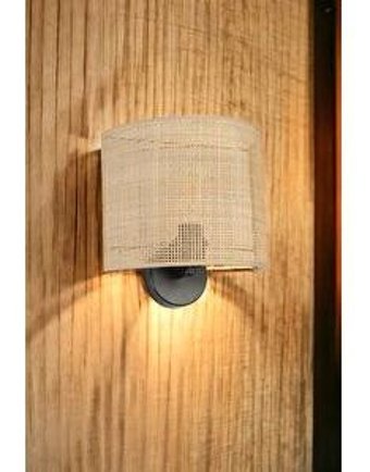 Lumexx Örgülü Rattan Kumaş - Metal Aplik Siyah-Krem