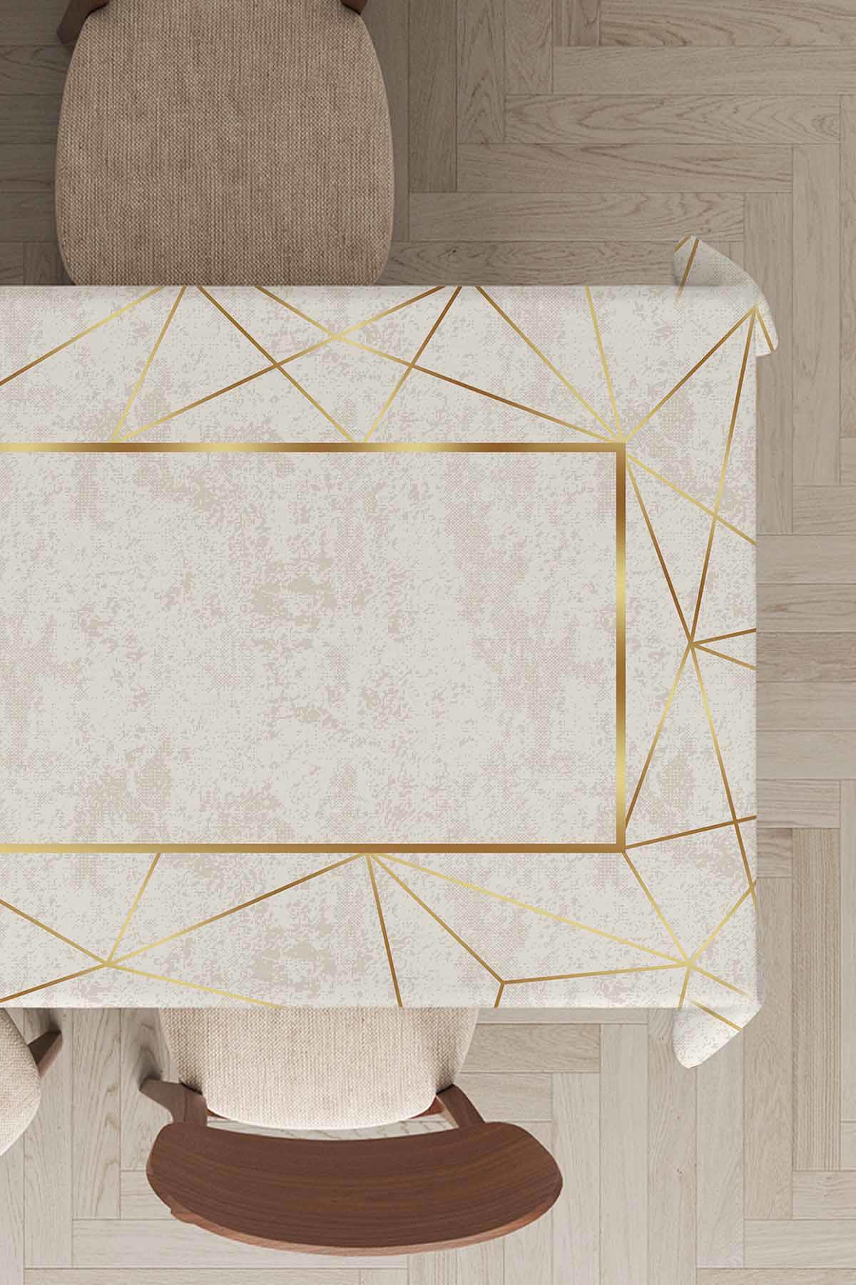 Viva Home MSO375 Tay Tüyü 140x240 cm Dikdörtgen Masa Örtüsü Beyaz