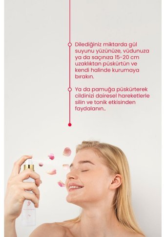 Bade Natural Tüm Ciltler İçin Köpük Gül Suyu 250 ml