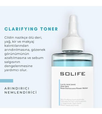 Solife Clarifying Hassas Ciltler İçin Sprey Tonik 200 ml