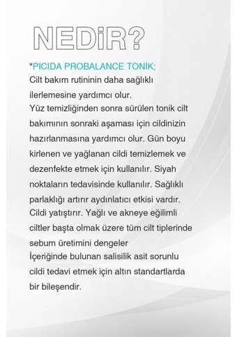 Picida Pro Balance Tüm Ciltler İçin AHA/BHA Likit Tonik 250 ml