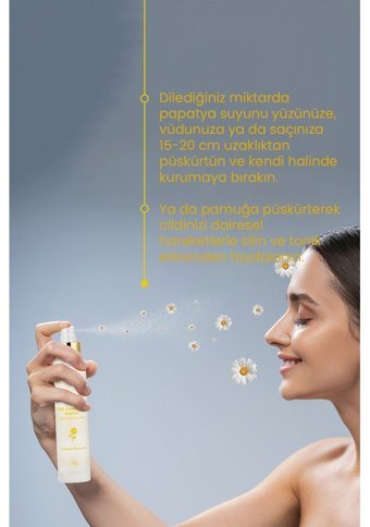 Bade Natural Tüm Ciltler İçin Gözenek Sıkılaştırıcı Leke Giderici Likit-Jel Papatya Suyu 250 ml