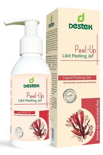 Destek Kırmızı Yosun Ve Avokado Özlü Siyah Nokta Karşıtı Jel Şişe Peeling 150 ml