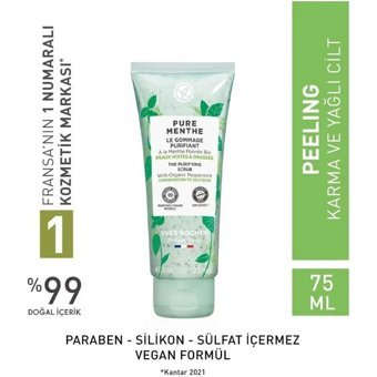 Yves Rocher Pure Menthe Sıkılaştırıcı Krem Tüp Peeling 75 ml