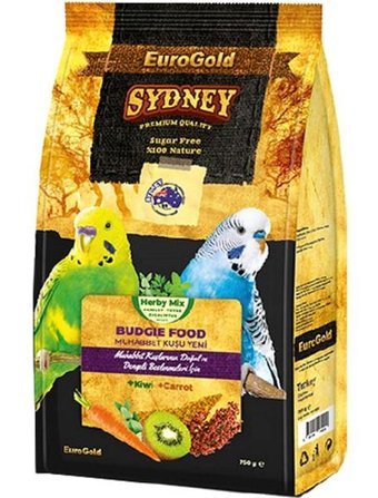 Eurogold Sydney Kabuklu Meyveli Vitaminli Muhabbet Kuşu Yemi 2x750 gr