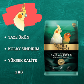Gold Wings Kabuklu Sade Vitaminli Kuş Yemi 1 kg