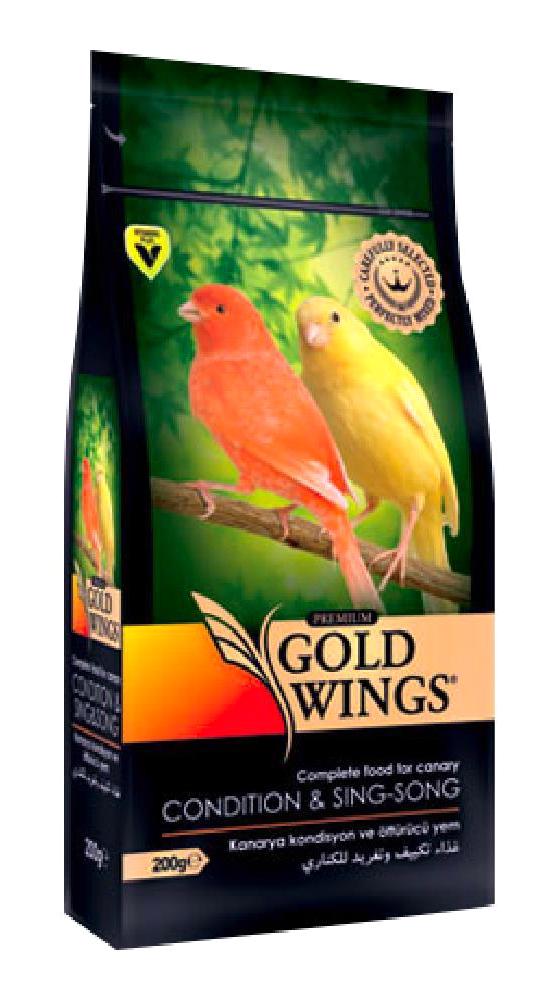 Gold Wings Premium Kızıştırıcı Kabuklu Sade Yetişkin Kanarya Yemi 200 gr