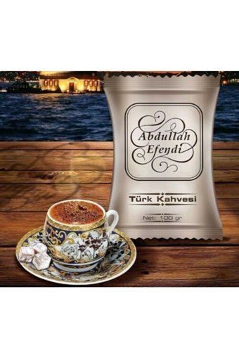 Abdullah Efendi Sade Orta Kavrulmuş Türk Kahvesi 10x100 gr