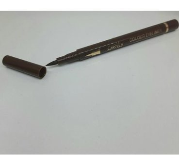 Pretty Beauty Suya Dayanıklı Kahverengi Kalın Uçlu Keçe Kalem Eyeliner