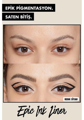 NYX Professional Makeup Suya Dayanıklı Siyah İnce Uçlu Keçe Kalem Eyeliner