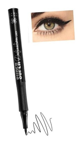 Avon True Super Definition Suya Dayanıklı Mat Siyah İnce Uçlu Keçe Kalem Eyeliner