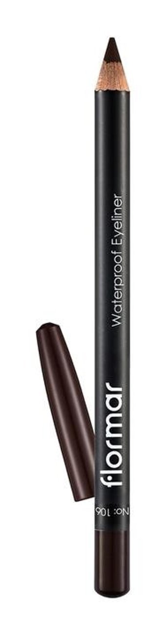 Flormar Suya Dayanıklı Mat Kahverengi İnce Uçlu Kuru Kalem Eyeliner
