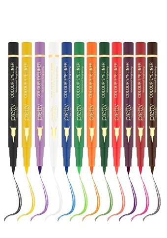 Pretty Beauty Suya Dayanıklı Turuncu Kalın Uçlu Keçe Kalem Eyeliner