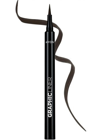 Avon Graphic Liner Mat Kahverengi İnce Uçlu Keçe Likit Eyeliner