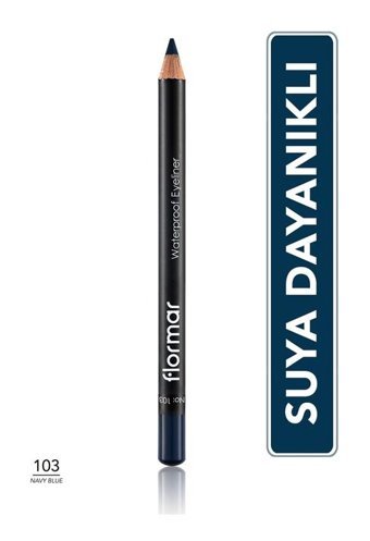 Flormar Suya Dayanıklı Mat Mavi İnce Uçlu Kuru Kalem Eyeliner