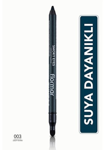 Flormar Smoky Eyes 003 Çift Taraflı Suya Dayanıklı Mat Siyah Keçe Kalem Eyeliner
