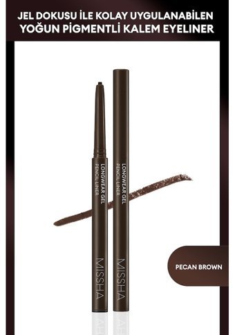 Missha Suya Dayanıklı Mat Kahverengi Kalıcı Keçe Jel-Kalem Eyeliner