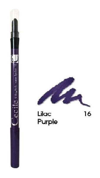 Cecile All Day Performance 16 Suya Dayanıklı Mat Mor Kalıcı Kalın Uçlu Keçe Kalem Eyeliner