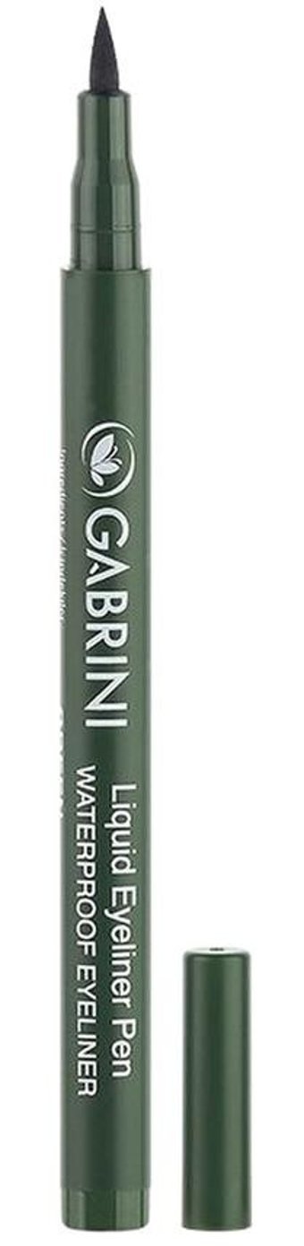 Gabrini Suya Dayanıklı Yeşil Kalıcı İnce-Kalın Uçlu Keçe Likit Eyeliner
