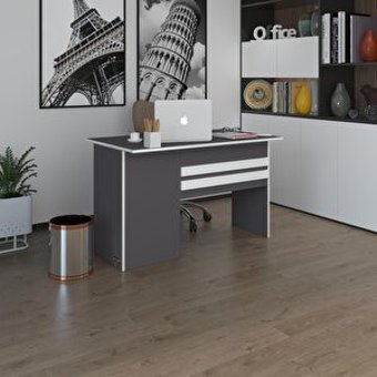 Kenzlife Dolaplı 75x60x130 cm Suntalam Gövdeli Antrasit Çalışma Masası