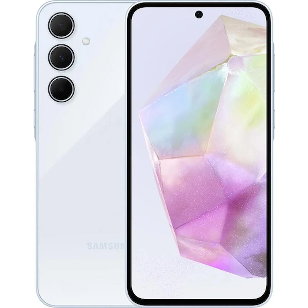 Samsung Galaxy A35 256 GB Hafıza 8 GB Ram 6.6 inç 50 MP Çift Hatlı Super AMOLED Ekran Android Akıllı Cep Telefonu Mavi