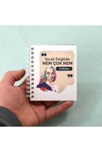 Hediyemen Celsius A6 Çizgisiz Küçük Boy Beyaz Not Defteri