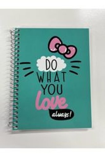 Mynote Hello Kitty A6 Çizgili Küçük Boy Turkuaz Not Defteri