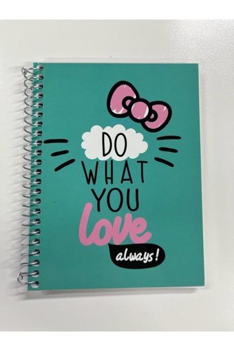 Mynote Hello Kitty A6 Çizgili Küçük Boy Turkuaz Not Defteri