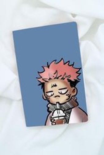 Anime Marketi Jujutsu Kaisen A5 Çizgisiz Orta Boy Bej Not Defteri